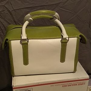 Hand crafted leather tote bag